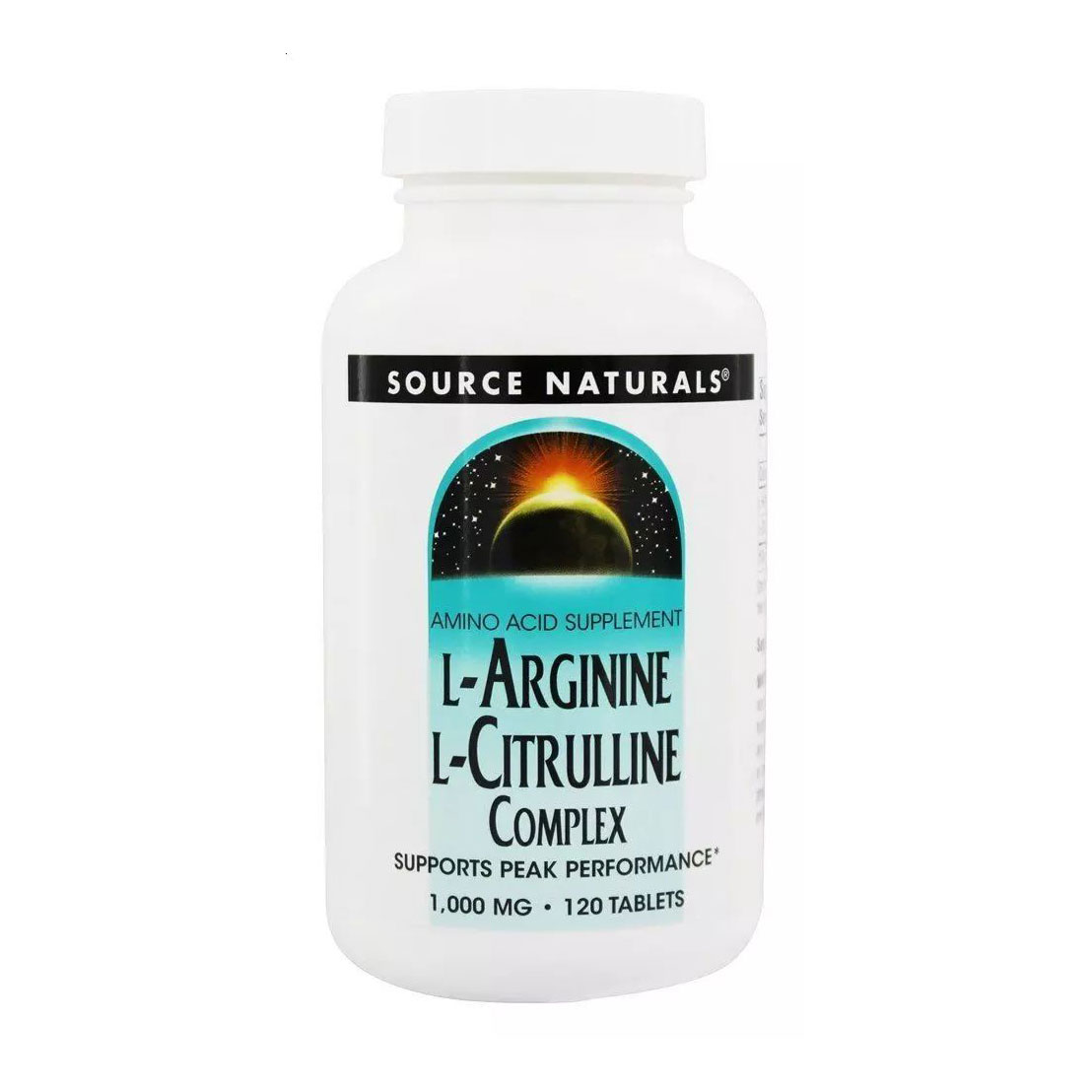 L-Аргінін L-Цитрулін Source Naturals L-Arginine L-Citrulline 1000 мг, 120 таблеток