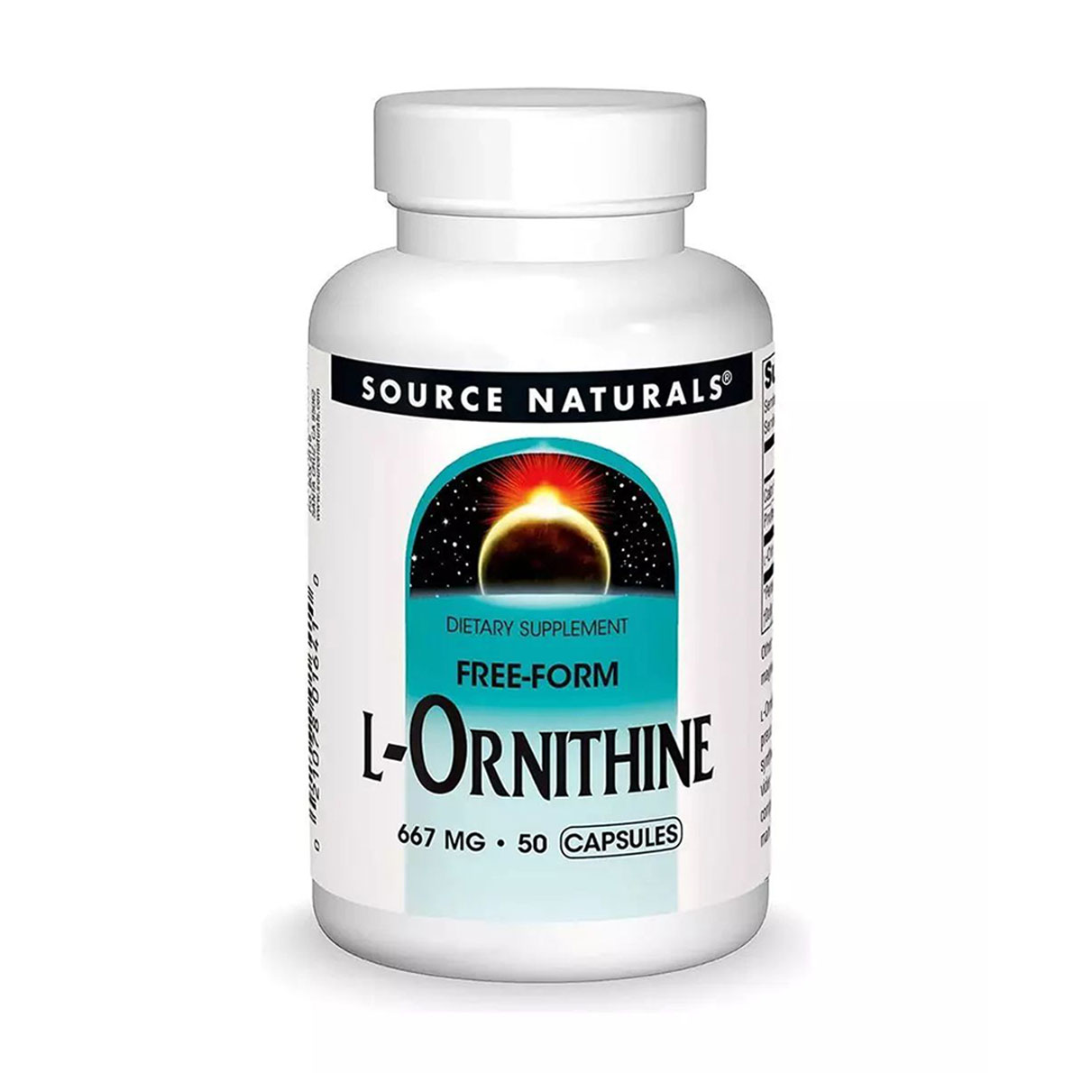 L-орнітин Source Naturals L-Ornithine, 667 мг, 50 капсул
